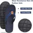 KuaiLu Womens Casual Flip Flops with Comfortable Arch Support Yoga Mat Summer Beach Walking Thong Cushion Sandals Lightweight Flats Non-Slip Shoes Indoor Outdoor