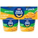 Kraft Gluten Free Original Mac & Cheese Macaroni and Cheese Dinner, 4 ct Pack, 1.9 oz Cups, Best By: 02/18/2026