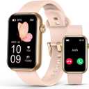 Smart Watch Fitness Tracker (Answer/Make Call), 24/7 Heart Rate Spo2 Blood Pressure Monitor Sleep Tracker, 114 Sports Modes Pedometer Calorie Step Tracker, Waterproof Activity Tracker for Women (Pink)