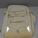 BAGSMART Carry On Travel Backpack, 17 Inch Large Travel backpack Carry On Flight Approved, Anti-theft Personal Item Backpack Travel Bag With Shoe Bag, 30L Water Resistant Casual Daypack, Beige