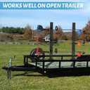 Weed Eater Racks for Open Trailer - Trimmer Rack Weedeater Rack for Trailer Landscape Truck Holder Lawn Equipment Accessories w/Lock