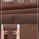 Rdruko Men's Lightweight Hiking Pants Athletic Quick Dry Water Resistant Casual Pants with Zipper Pockets for Outdoor (Brown, L)