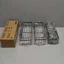 Veken Shower Caddy 6-Pack, Advanced Rustproof Design, No Drilling Adhesive Shelves, Rack with Soap Holder, Large Capacity Bathroom Organizers and Storage, Wall-Mounted Kitchen & Home Decor (6-Piece Set for Master Bathroom(Rustproof Upgrade), Black)