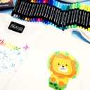 2 x Fabric Markers Permanent for Clothes, 40 Colors Fine Tips Paint Pens for Clothing Canvas Tote Bags T-Shirt and Shoes, Non Toxic Ink for Kids and Adults