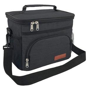 ExtraCharm Insulated Lunch Bag for Women/Men - Reusable Lunch Box for Office Picnic Hiking Beach - Leakproof Cooler Tote Bag Organizer -Black Camo