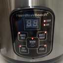 Hamilton Beach Digital Programmable Rice Cooker & Food Steamer, 8 Cups Cooked (4 Uncooked), With Steam & Rinse Basket, Stainless Steel (37518)