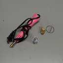 Hotfix Rhinestone Applicator, 7 in 1 Professional Iron-on DIY Hot Fix Tool Rhinestone Setter Applicator Wand Crystal Gem Tool Kit with 7 Different Sizes Tips, Support Stand (Pink)