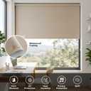 NUTRO CHILL Blackout Roller Shades Blinds for Windows 25" W x 68" L Beige