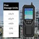 Geiger Counter,Portable Nuclear Radiation Detector with LCD Display and Smart Alarm,Hand-held Geiger Meter Beta,Gamma,X-ray,5 Types of Dosimeter,Rechargeable