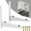 Mini Split Wall Mounting Bracket for 9,000-36,000 BTU Air Conditioner, Heavy Duty AC Support Bracket for Outside, Holds Up to 330lbs