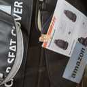 AOOG Leather Car Seat Covers for Cars SUV Pick-up Truck, Universal Full Set Black