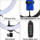 12 Inch Ring Light, 12W 160LED Circle Lights with Ball Head Phone Clip Selfie Ring Light 12W 12 Inch 160LED Ring Light for Makeup