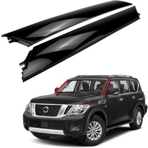 2PCS Front Pillar Finisher Trim Panel Moulding Left Driver & Right Passenger Side for Infiniti QX56 2011-2013 QX80 2014-2023 for Nissan Armada 2017-2023 76837-6JR0A, Left+Right