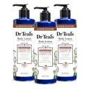 Dr Teal's 24 Hour Moisture+ body Lotion, Coconut Oil & Essential Oils, 18 fl oz (Pack of 3) BBD: -8-25-25