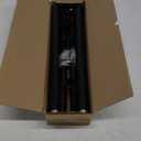 Curtain Rods for Windows 48 to 84 Inch(4-7 Feet),Black 1'' Diameter Drapery Rods with End Cap Style Design,Modern Adjustable Heavy Duty Curtain Rod,Size:36''-88''