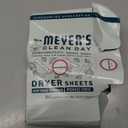 MRS. MEYER'S CLEAN DAY Dryer Sheets, Fabric Softener, Reduces Static, Infused with Essential Oils, Birchwood, 80 Count