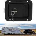 Trailer Shovel Door , Stylish Black Shovel Handle Heavy Duty Locking for Campers