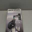 Gate Wheel Fence Gate Wheels for Wooden Gate Metal Tube Gate, 6inch Heavy Duty Gate Wheel 500lb Capacity 360 Degree Rotation Spring-Loaded Gate Casters Suitable for Various Land Surface, Black