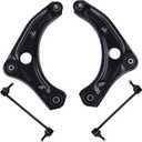 maXpeedingrods 4Pcs Front Lower Control Arm Kit for Nissan Versa 2012-2019 | for Nissan Versa Note 2014-2019, Nissan Micra 2015-2019, K621577 K621576 Lower Control Arm with Ball Joints, Sway Bar Links