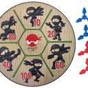 Master Novelty Toys Magnetic Ninja Dartboard Game for Kids-Includes 1 Target Board and 4 Magnetic Ninja Stars-Family Game Night- Suitable for Indoor and Outdoor Use
