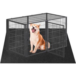 Dog Playpen Mat, Dog Crate Pad Liner for Kennel Training Under Pet Cage Mat Absorbs Waterproof Non-Slip Reusable Puppy Pad to Protect Floors, 24"x 36"