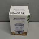 Portable Washing Machine,Mini Underwear Washer with LED Display,1L Small Washer,IP67 Waterproof, Delicate Wash for Socks,Bikinis & Doll Clothes,Ideal for Travel,Apartment,Camping,Dorms (White)