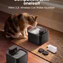 oneisall 8PCS Replacement Filters & Sponges for 2.2L 3.2L Wireless Fountain