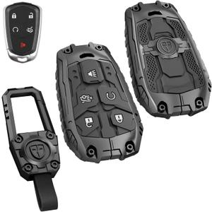 Key Fob Cover Case for Cadillac Escalade CTS CT6 XT4 XT5 XTS ATS Accessories (Model-B)