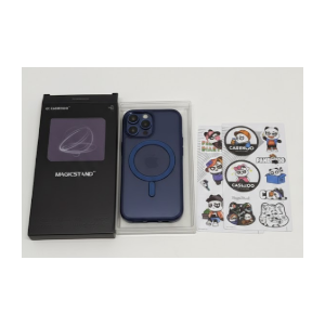 For Samsung Galaxy A36 / A56 Magnetic Phone Case with Kickstand, Compatible with Mag-Safe, Slim Shockproof Translucent Matte Mag-Stand Cover, Built in Kick Stand, Navy Blue