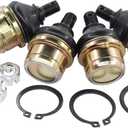 NewYall Pack of 4 Lower and Upper Ball Joints for Honda Rancher 420 Foreman 450 500 Rubicon 500 Rincon 650 680