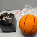 Silent Basketball Official Size 7 (29.5"): Upgraded 95% Bounce - Ultra Quiet Airless Basketball for Dribbling Indoor - Soft Foam Basketball with Realistic Grip and Deep Grooves for All Ages (Orange)