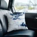 Blue and White Pillow Covers  Blue and White Decorative Throw Pillow Covers for Couch Sofa Living Room Bedroom 18x18 Inches Set of 2