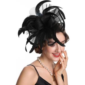 Women Fascinators Hats Flower Fascinators with Headband and Clip Tea Party Headwear for Women and Girls
