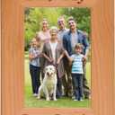 CustomGiftsNow I Love My Great_Grandpa Laser Engraved Wooden Wall Hanging/Tabletop 4x6 Picture Group Family Vertical Portrait Natural Alder Wood Photo Frame