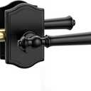 Asidrama 8 Pack Matte Black Privacy Interior Door Handles
Thumb-Turn Privacy Lock,Fits 1-9/16" (40MM) to 1-31/32" (50MM) Doors,Adj. 2-3/8"-2-3/4" Latch,Heavy-duty Zinc,Easy DIY Setup