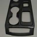 Central Control Gear Shift Panel Trim Cover Compatible with 2024 2025 2026 Ford Ranger Raptor, ABS Carbon Fiber Look Console Gear Shifter Bezel Shift Box Sticker Decorative Cover