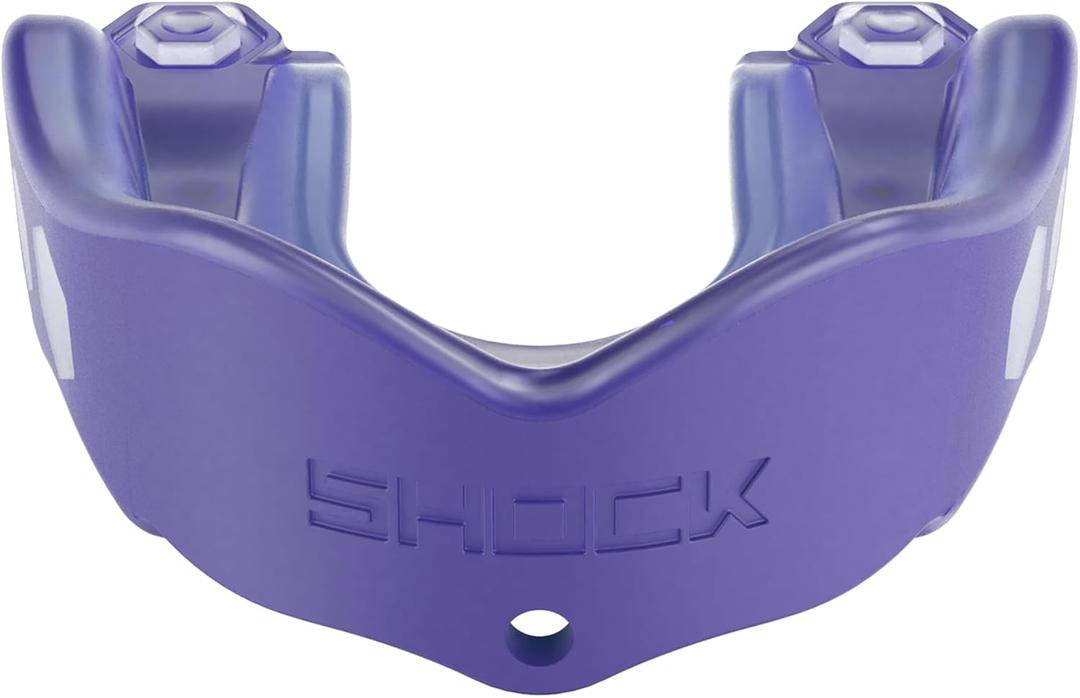 Shock Doctor Mouth Guard Sports, Hockey, Lacrosse, Baseball, Wrestling Moutguard, Gel Max Heavy Duty Protection & Custom Fit, Football Mouth Guard with Strap