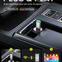 2-in-1 Wireless CarPlay Adapter 2026 Support Apple CarPlay & Android Auto, Fast Auto-Connect, No Latency, Mini Bluetooth Dongle Convert Wired to Wireless Compatible with iPhone & Android Silver U3