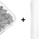 4 x 100 Pack Tips Cover for Apple Pencil 2nd Generation and 1st Gen and Apple Pencil Pro/USB-C Silicone Nibs Caps Writing Protection Accessories,Writing Anti-Slip Protective Case for Apple iPad Pencil (Grey)