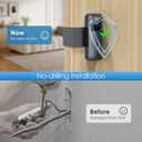 2 x NANW Blink Doorbell Mount, NANW Full-Metal Anti-Theft Doorbell Camera Mount for Blink Video Doorbell 1st Gen, Not for 2nd Gen (Newest Model), No-Drill and Not Block Motion Sensor Bracket, Gray