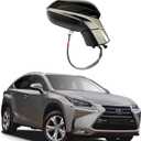 Passenger Side Mirror Assembly Fit for 2015-2020 Lexus NX NX200 NX300 Side Door Mirror Replacement Rear View Mirrors Electric Adjustment, Heated, Turn Signal, Electric Folding No Camera