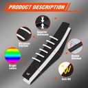 White Stripe Universial Seat Cover for Dirt Bike - Motorcycle Motorcross Enduro Seat Covers (Black)