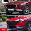 HIGH FLYING for Mazda CX-30 CX30 2020 2021 2022 2023 2024 2025 2026 Exterior Accessories Car Front Grille Inserts Cover Molding ABS Glossy Black 2pcs