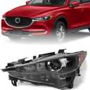 Huray LED Headlight Assembly for Mazda CX-5 CX5 2017-2021 w/o AFS LH Front Projector Headlamp OE Factory Replacement for MA2502151 Left Driver Side