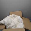 GarveeHome Heated Blanket King, Dual Control Faux Fur Electric Blanket with 4 Heat Settings, Soft Bubble Heating Blanket with 8 Hour Auto-Off & Overheat Protection, for Home Bedroom, White (King 90"x100")