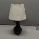 Seealle 16.1" Touch Table Lamps for Nightstand, 3-Way Dimmable Small Bedroom Lamps for Night Stands, Black Bedside Lamps for Living Room, Kids Room, End Table