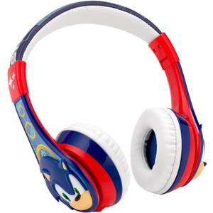 eKids Sonic The Hedgehog Bluetooth Headphones for Kids, Wireless Headphones with Microphone Includes Aux Cord, Great for Kids