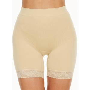 SIMIYA Women Shorts Nude Extra Soft for Autumn (Beige, S)