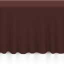Lann's Linens 90 x 132 Inch Rectangular Tablecloth, Washable Polyester Fabric Table Cloth for Dining Tables, Restaurants, Weddings - Chocolate Brown