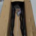 HUHOLE 4 Pack Garage Hooks Heavy Duty  12 Inch Long Wave Wall Mount Hangers for Ladders, Shovels, Chairs & Garden Tools  Steel Utility Organizer for Garage Storage System (60lb Capacity, Black)